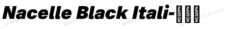Nacelle Black Itali字体转换